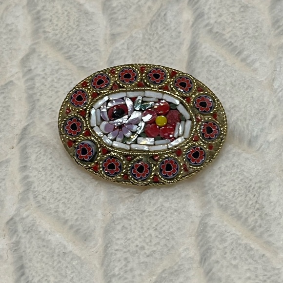 Vintage Jewelry Vintage Mosaic Brooch Poshmark
